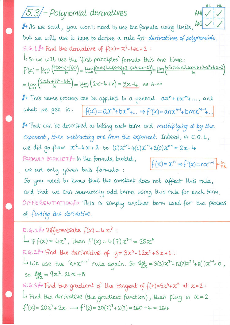 IB A&A | Topic 5 - Calculus | MrMacMaths
